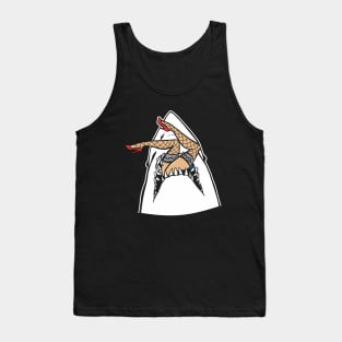 Shark Attack Pinup Tank Top